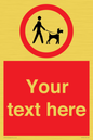 PV7554: Custom Road regulatory dogs on leads