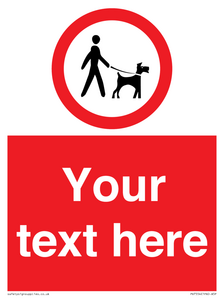 PV7554: Custom Road regulatory dogs on leads