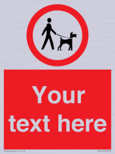 PV7554: Custom Road regulatory dogs on leads