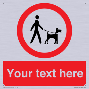 PV7554: Custom Road regulatory dogs on leads