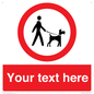 PV7554: Custom Road regulatory dogs on leads
