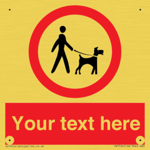 PV7554: Custom Road regulatory dogs on leads