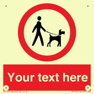 PV7554: Custom Road regulatory dogs on leads