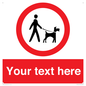 PV7554: Custom Road regulatory dogs on leads