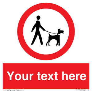 PV7554: Custom Road regulatory dogs on leads