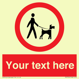 PV7554: Custom Road regulatory dogs on leads