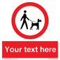 PV7554: Custom Road regulatory dogs on leads