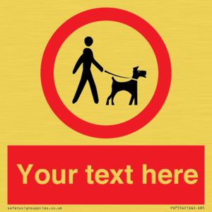 PV7554: Custom Road regulatory dogs on leads