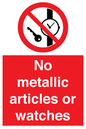 PV7613: No metallic articles or watches