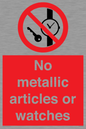 PV7613: No metallic articles or watches