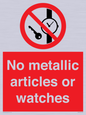 PV7613: No metallic articles or watches