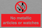 PV7613: No metallic articles or watches