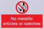 PV7613: No metallic articles or watches