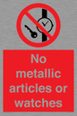 PV7613: No metallic articles or watches
