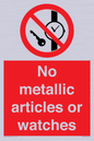 PV7613: No metallic articles or watches