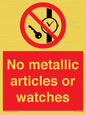 PV7613: No metallic articles or watches