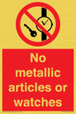 PV7613: No metallic articles or watches