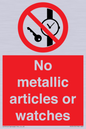 PV7613: No metallic articles or watches