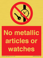 PV7613: No metallic articles or watches
