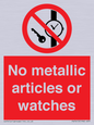 PV7613: No metallic articles or watches
