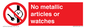 PV7613: No metallic articles or watches
