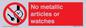 PV7613: No metallic articles or watches