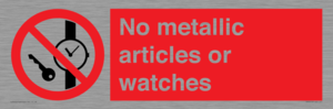 PV7613: No metallic articles or watches