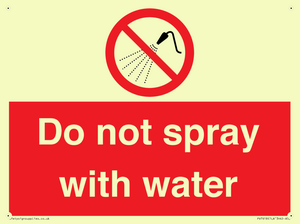 PV7618: Do not spray with water