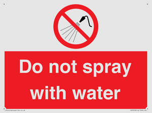 PV7618: Do not spray with water