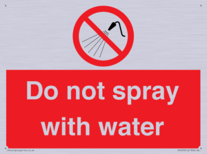 PV7618: Do not spray with water