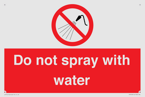 PV7618: Do not spray with water