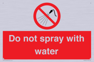 PV7618: Do not spray with water