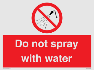 PV7618: Do not spray with water