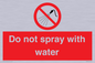 PV7618: Do not spray with water
