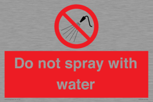 PV7618: Do not spray with water