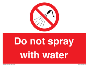 PV7618: Do not spray with water