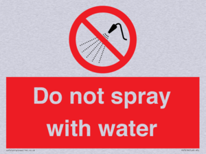PV7618: Do not spray with water