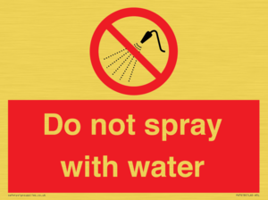PV7618: Do not spray with water
