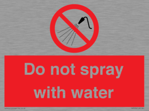 PV7618: Do not spray with water