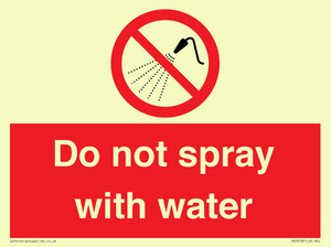 PV7618: Do not spray with water