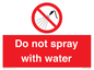 PV7618: Do not spray with water