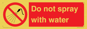 PV7618: Do not spray with water
