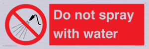 PV7618: Do not spray with water