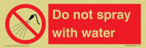 PV7618: Do not spray with water