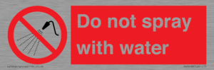 PV7618: Do not spray with water