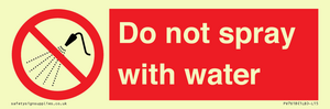 PV7618: Do not spray with water
