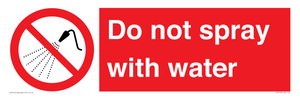 PV7618: Do not spray with water