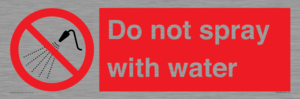 PV7618: Do not spray with water