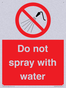 PV7618: Do not spray with water