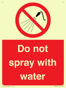 PV7618: Do not spray with water